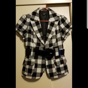 Checkered blazer